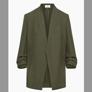 ARITZIA Babaton Dark Olive New Power Blazer Size 12
